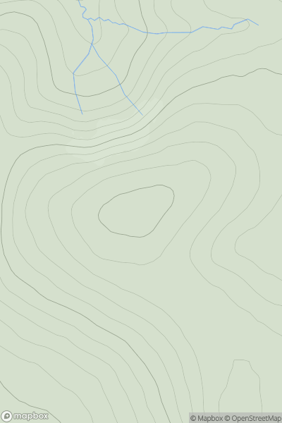 Thumbnail image for Black Hill [Tomintoul to Banff] showing contour plot for surrounding peak